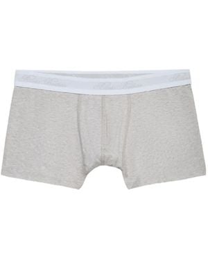 Brooks Brothers Logo-Waistband Pack-Of-Three Boxer Briefs - White