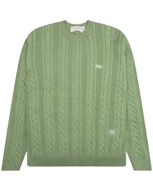 Advisory Board Crystals Pull En Maille Torsadée - Vert