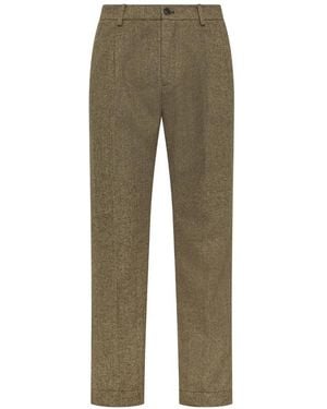 Cruna Pantalones Belleville Con Pinzas - Verde