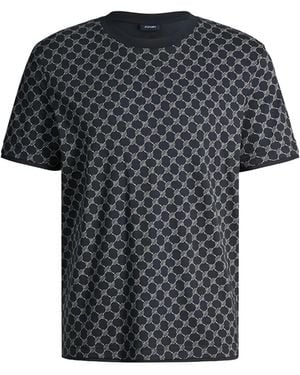 Joop! Cornflower Victormanuel-Print T-Shirt - Black