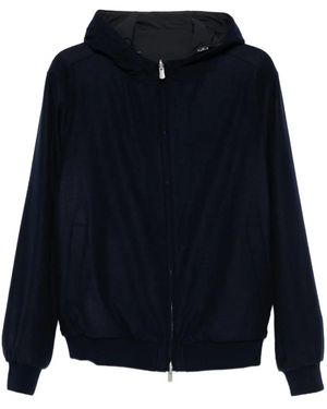 Fedeli Hooded Zip Jacket - Blue