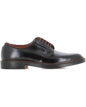 Alden Horse Leather Derby Shoes - Brown