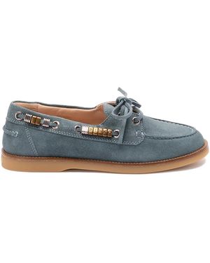 Pinko Lace-Up Fastening Loafers - Blue