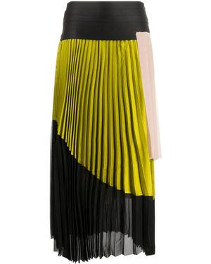 DIESEL Asymmetric Plissé Skirt - Multicolor
