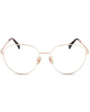 Max Mara Eyewear Brille Mit Rundem Gestell - Natur