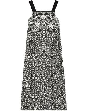Weekend by Maxmara Floral Print Maxi Dress - White