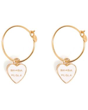 Bimba Y Lola ハート フープピアス - メタリック