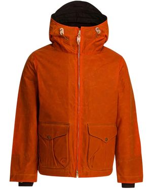 Ceccarelli Hooded Cotton Jacket - Orange