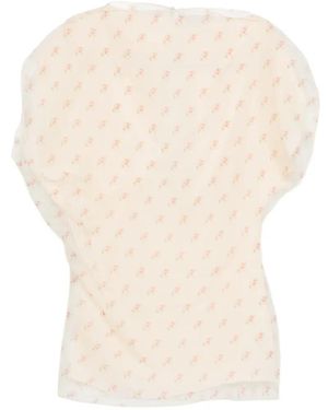 KHAITE Erin Mini Dress - White