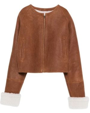 Manokhi Trim Jacket - Brown