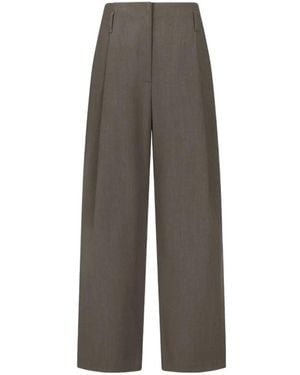 Amomento Pantalon Droit À Plis - Grey