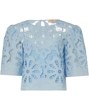 Temperley London Guinevere トップ - ブルー