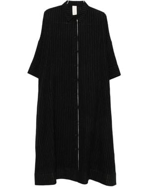 SOH Striped shirt dress - Schwarz