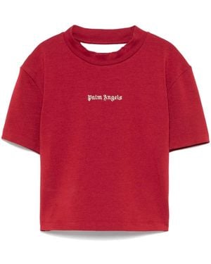 Palm Angels Logo-Embroidered T-Shirt