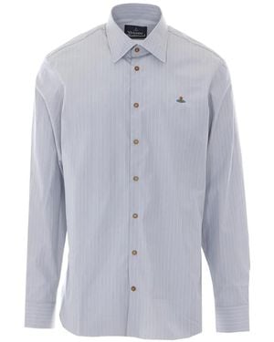 Vivienne Westwood Ghost Striped Shirt - Blue