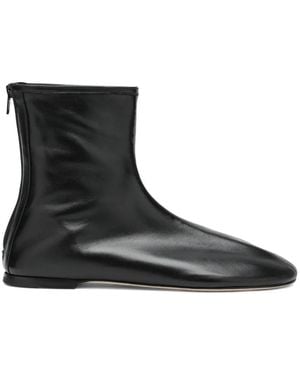 Dear Frances Balla Zip-Fastening Leather Ankle Boots - Black