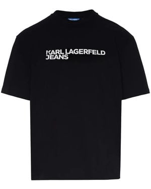 Karl Lagerfeld ロゴ Tシャツ - ブラック
