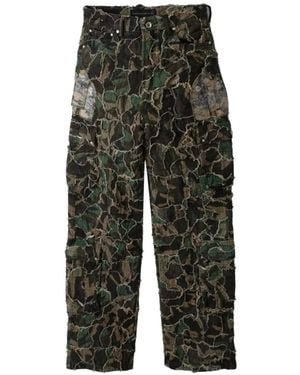 Who Decides War Camouflage-Print Cargo Pants - Green