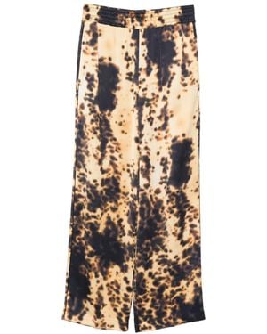 Victoria Beckham Pantalones estampados con cinturilla elástica - Metálico