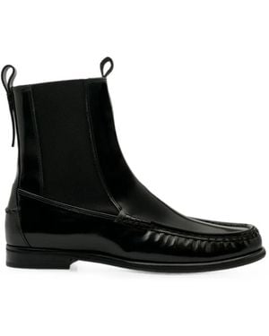 Lottusse Lara Chelsea Loafer Boots - Black