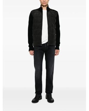 Herno Quilted Knitted Jacket - Black