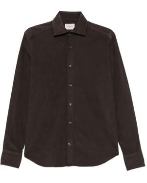 Tintoria Mattei 954 Camisa De Micropana - Negro