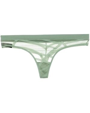 Marlies Dekkers The Illusionist Mesh Thong - Green
