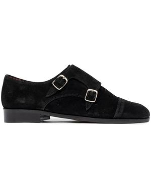 SOMMET Double Monk-Strap Shoes - Black
