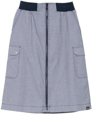 SPORT b. by agnès b. Checked Midi Skirt - Blue