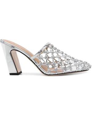 STUDIO AMELIA 90Mm Silas Mules - White