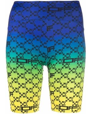Off-White c/o Virgil Abloh Off White Shorts Green - Blue