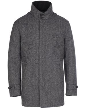 Norwegian Wool Virgin Wool-Cashmere Blend Coat - Grey