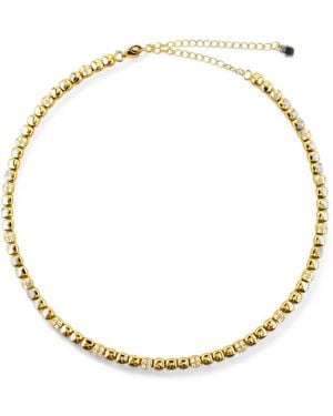 Lady D World Tennis Necklace - Metallic