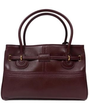 Chloé Paddington Leather Tote Bag - Purple