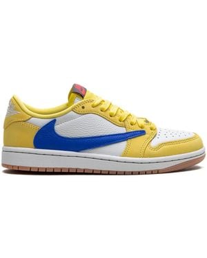 Nike (Wmns) 1 Retro Low Og Sp X Travis Scott 'Canary' - Blue