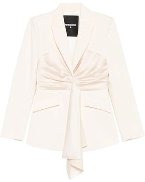 Patrizia Pepe Draping Blazer - White