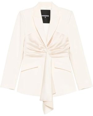 Patrizia Pepe Draping Blazer - White