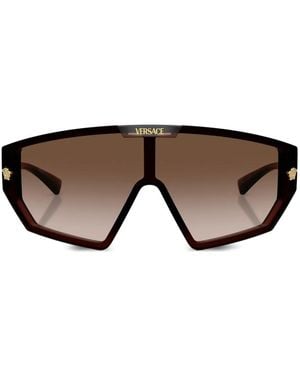 Versace Medusa Geometric Sunglasses - Brown