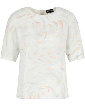 Giorgio Armani マルベリーシルク Tシャツ - ホワイト