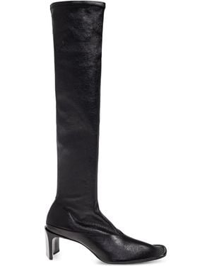 Jil Sander 70Mm Knee-High Square-Toe Boots - Black