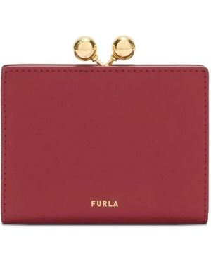 Furla Dots Kiss-Lock Wallet - Red