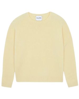 Kujten Amelie Crew-Neck Drop-Shoulder Jumper - Natural