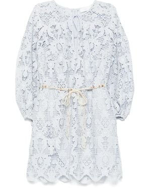 Zimmermann レースディテール ミニドレス - ホワイト