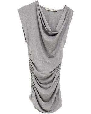 Paloma Wool グレー ノースリーブ タンクトップ NOMI-Sleeveless top with a crossover neckline – Paloma Wool