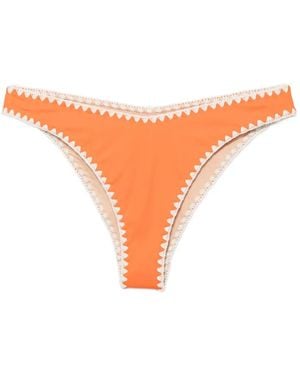 Leslie Amon Bragas De Bikini Con Motivo De - Naranja