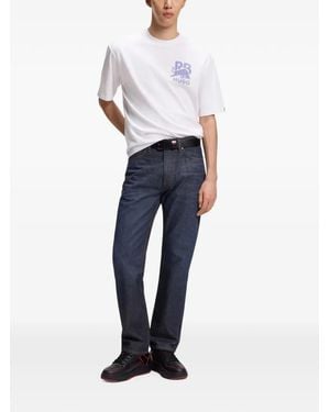 HUGO Delel Logo T-Shirt - Blue