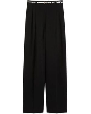 Max Mara Belted Pleated Pants - Black