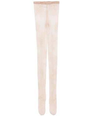 Valentino Garavani High-Rise Tights - White