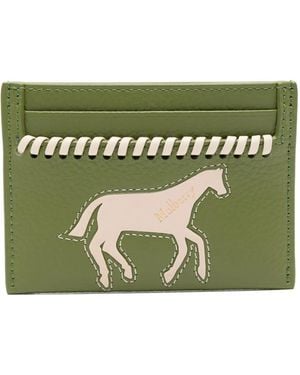 Mulberry Horse Leather Credit Card - Green