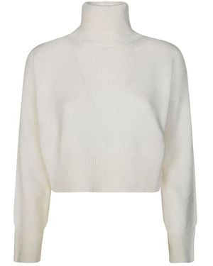 Dondup Maglione Dolcevita A Collo Alto - Bianco